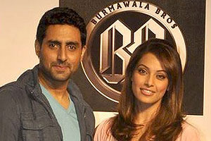 Abhishek, Bipasha perform stunts at 'Players' music launch